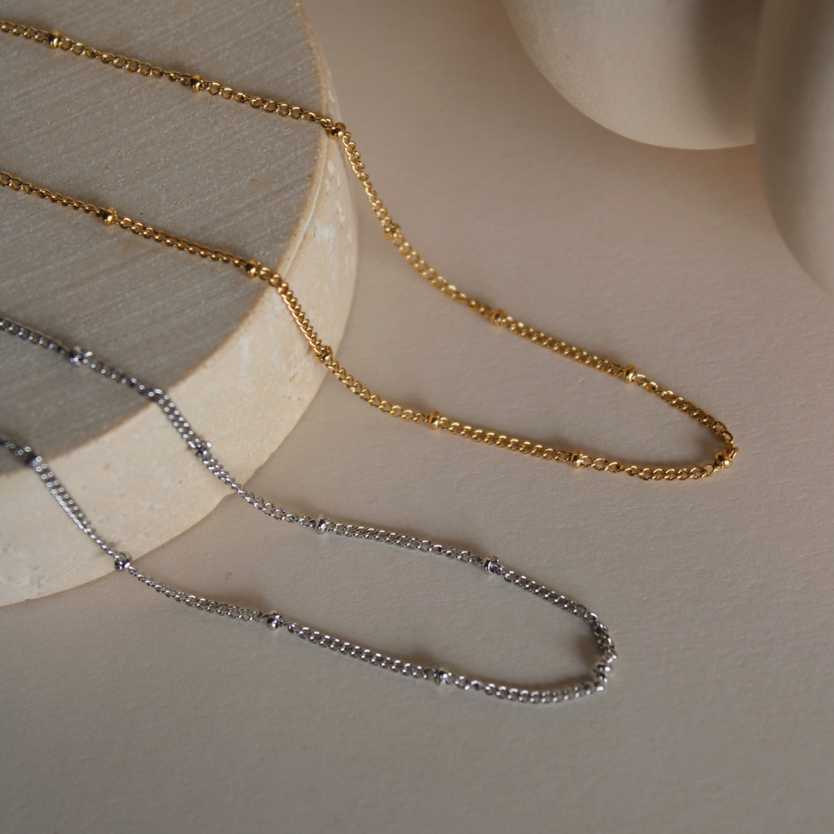 Rainline – Kugelkette aus Edelstahl in Gold & Silber