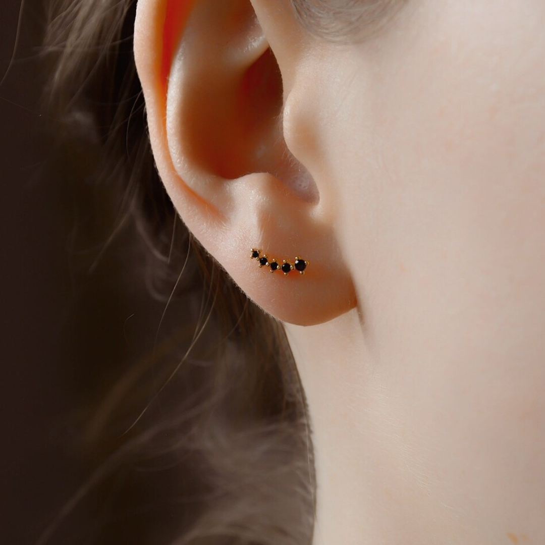 "FallingStar" Zirkonia Mini Climber Ohrstecker