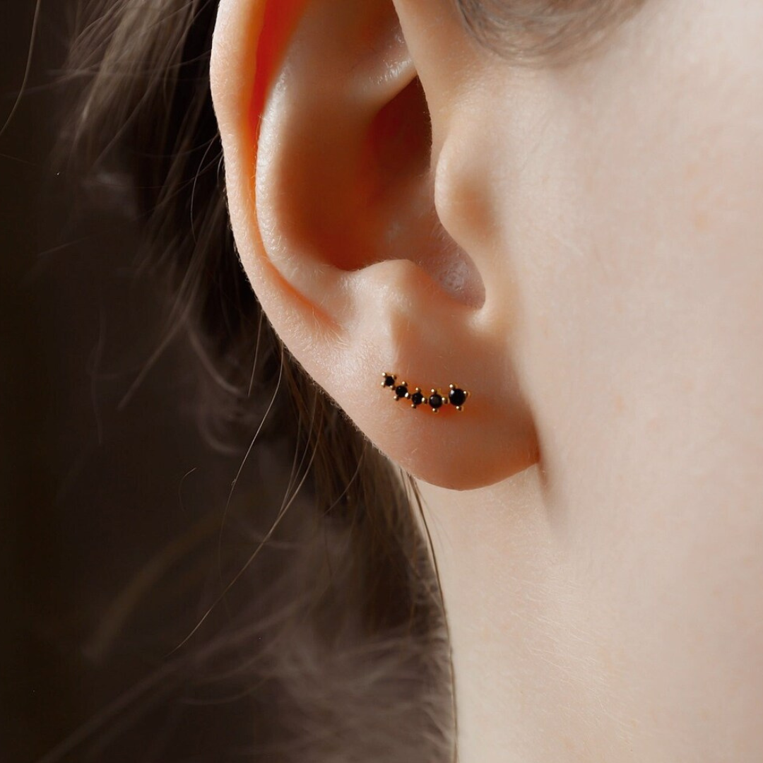 "FallingStar" Zirkonia Mini Climber Ohrstecker