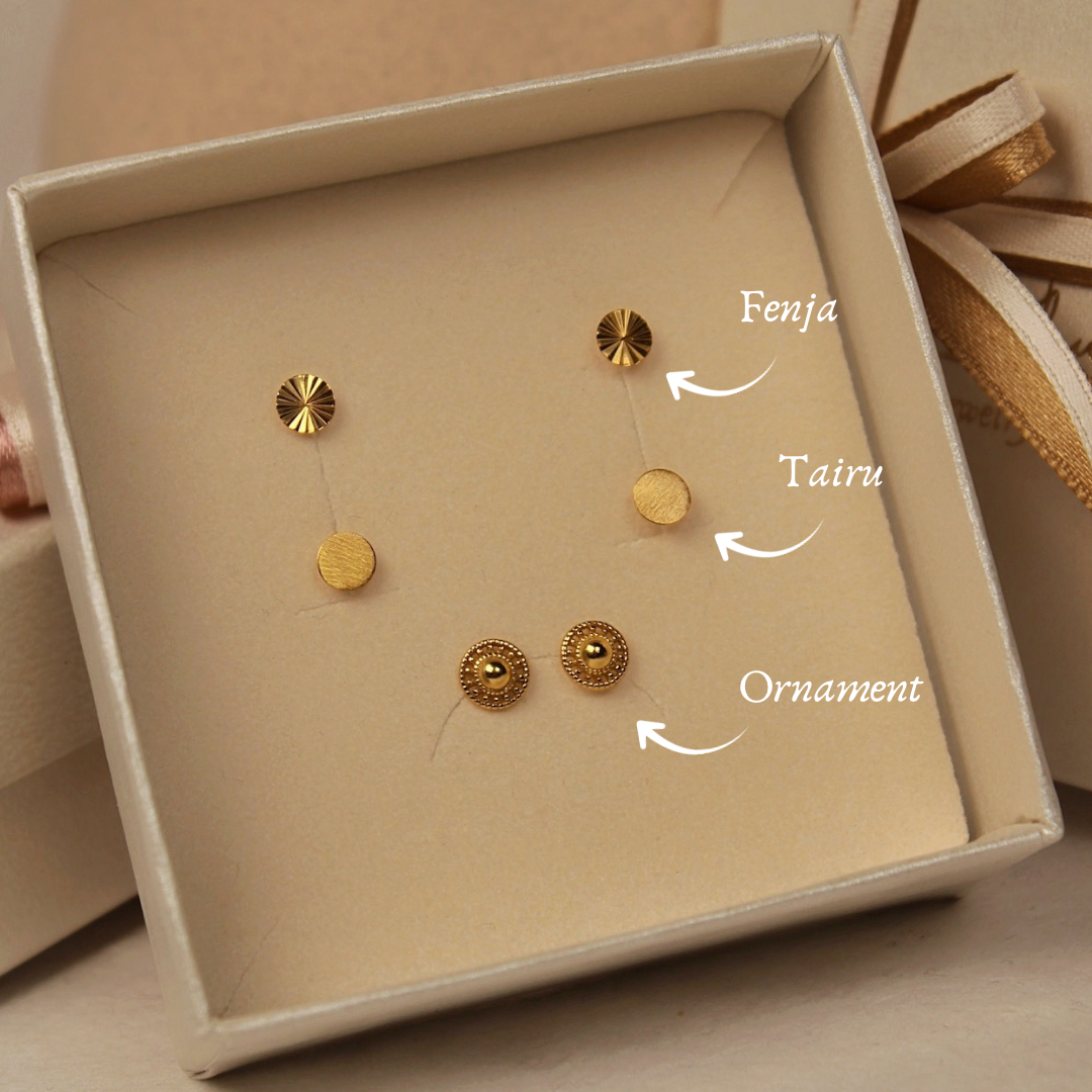 "Minimalist Dreams" Pünktchen Ohrstecker Set