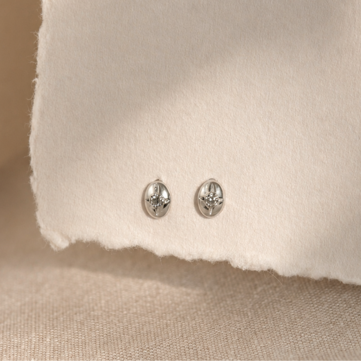 Celeste Diamant Ohrstecker aus 925er Sterlingsilber