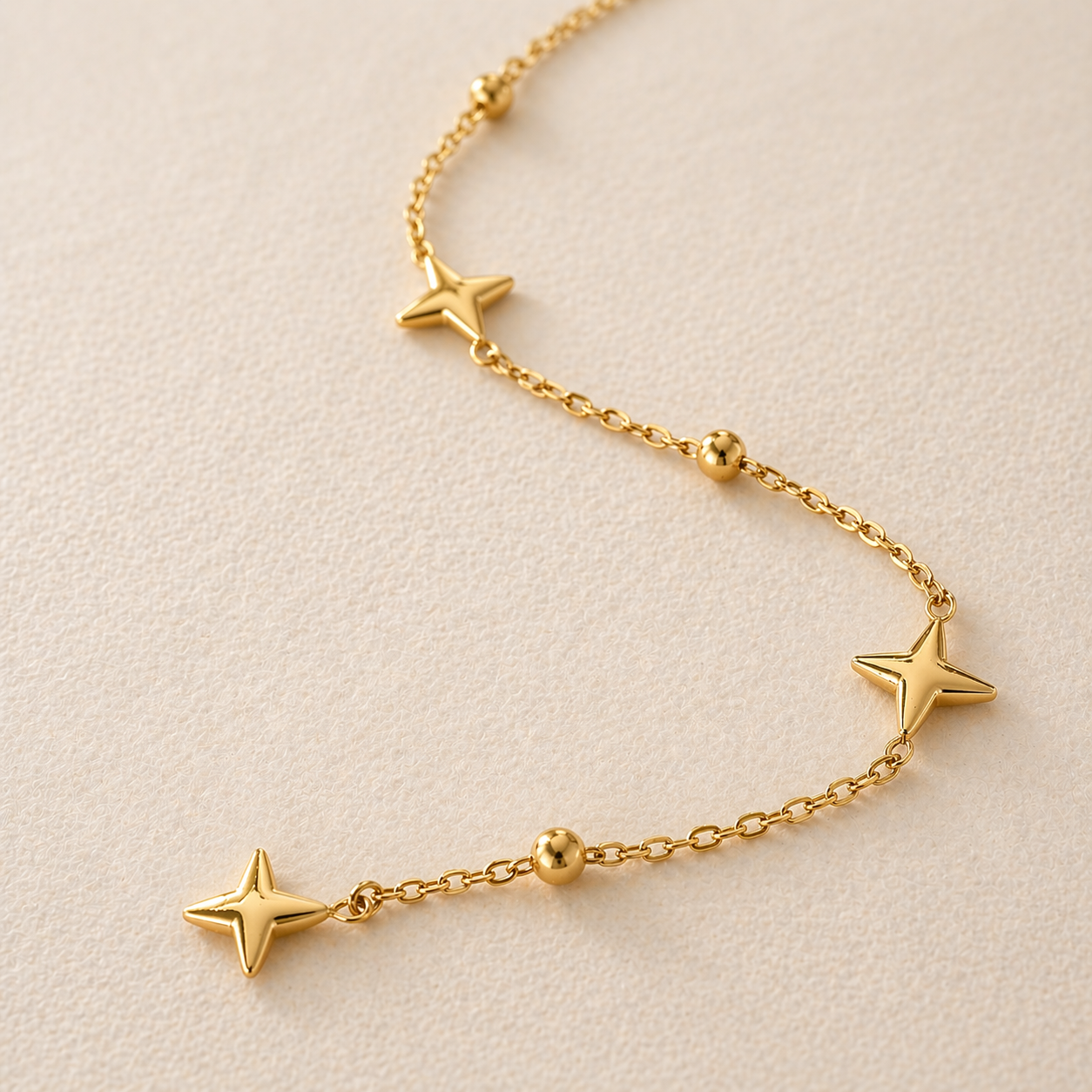 "Astra Flow" elegante Y Kette im Sternen Design
