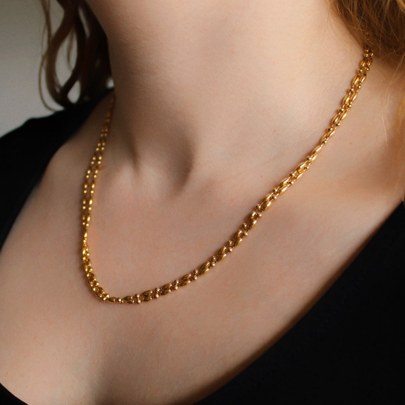 "Rifa“ Edelstahl Halskette, wasserfest