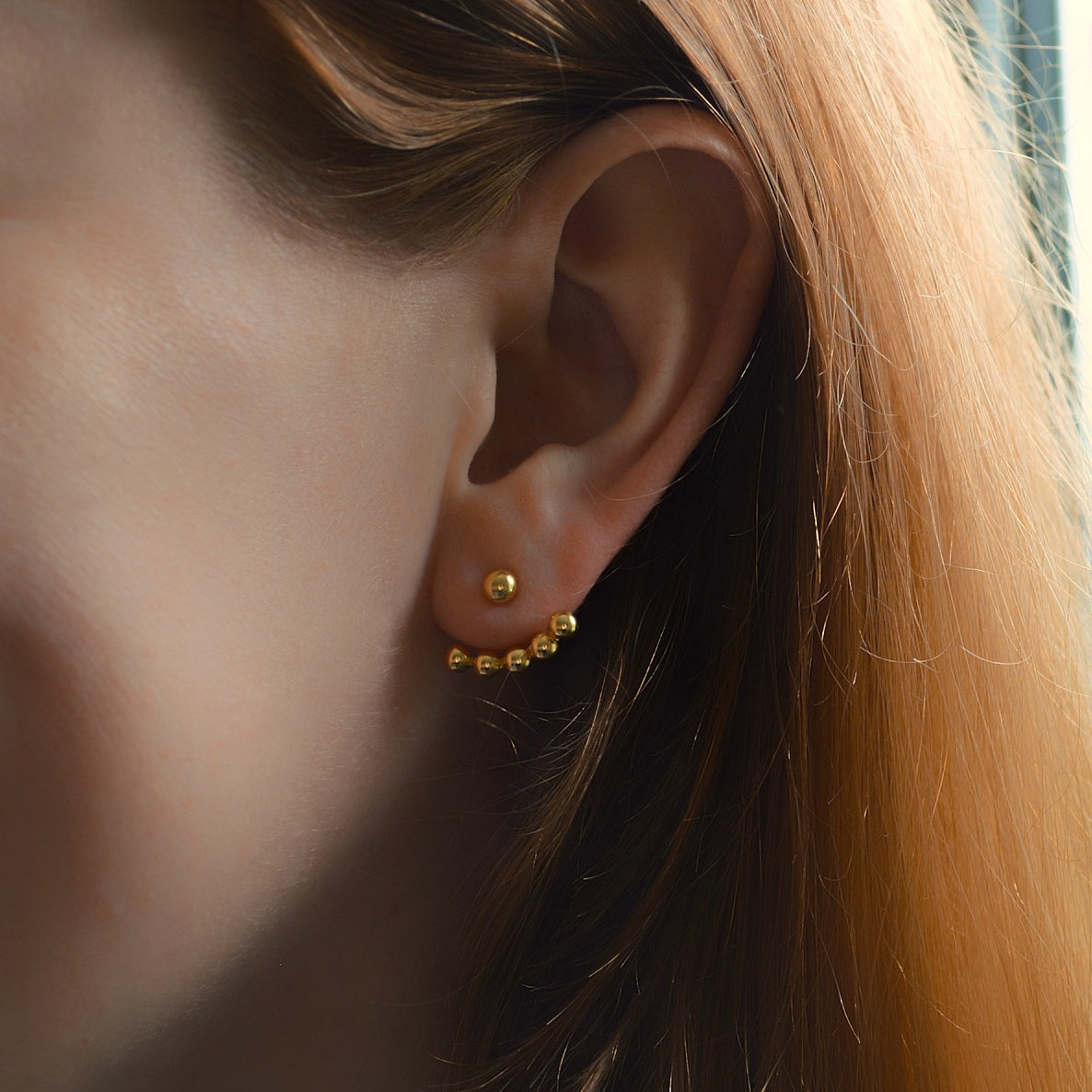 „Jacky" Front Back Statement Ohrstecker