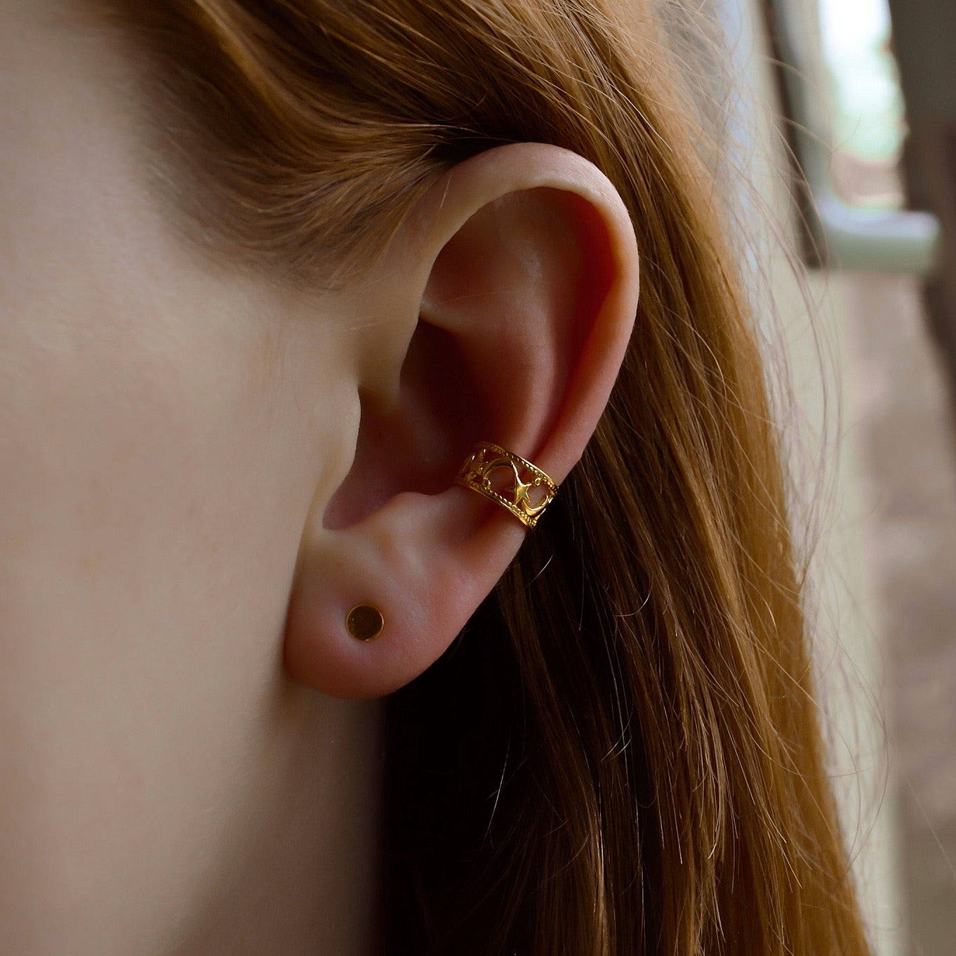 „Galaxy“ Ohrstecker & Earcuff Set