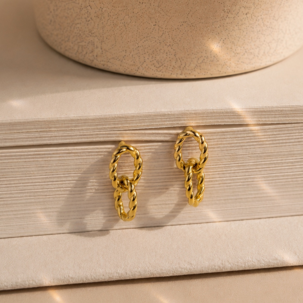 Golden Link – vergoldete Ohrringe aus 925er Sterlingsilber