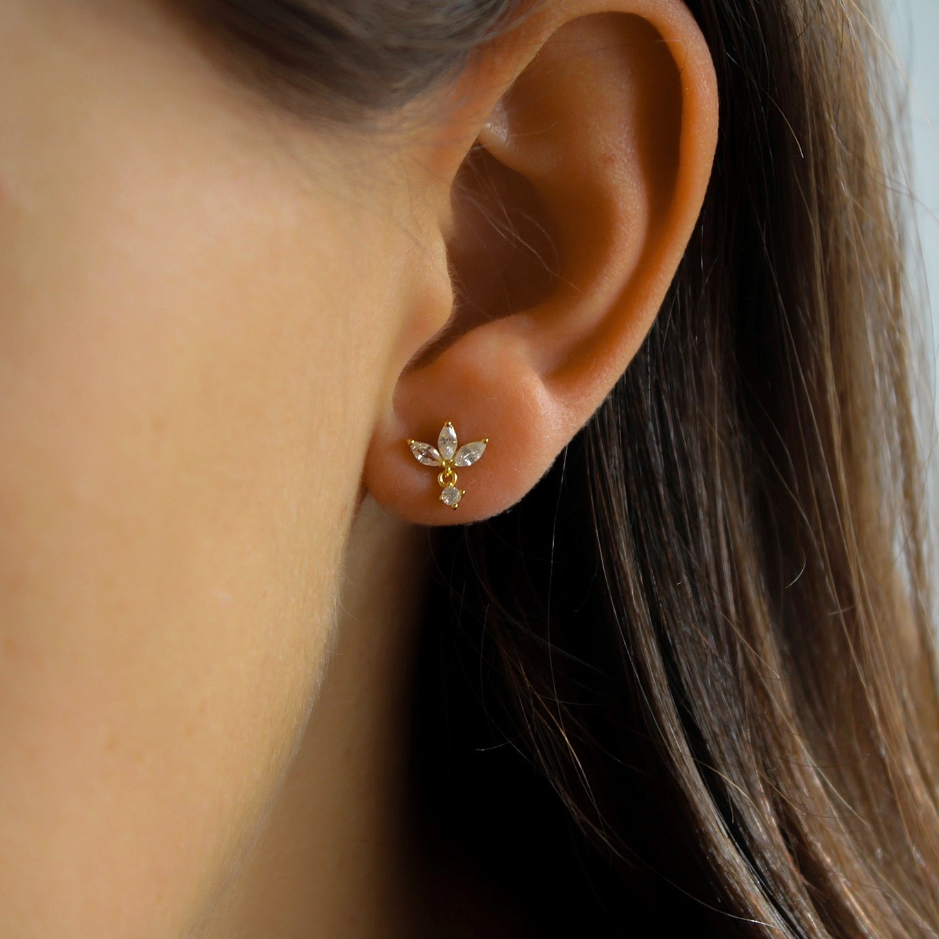 "Felicity" Zirkonia Blüten Ohrstecker