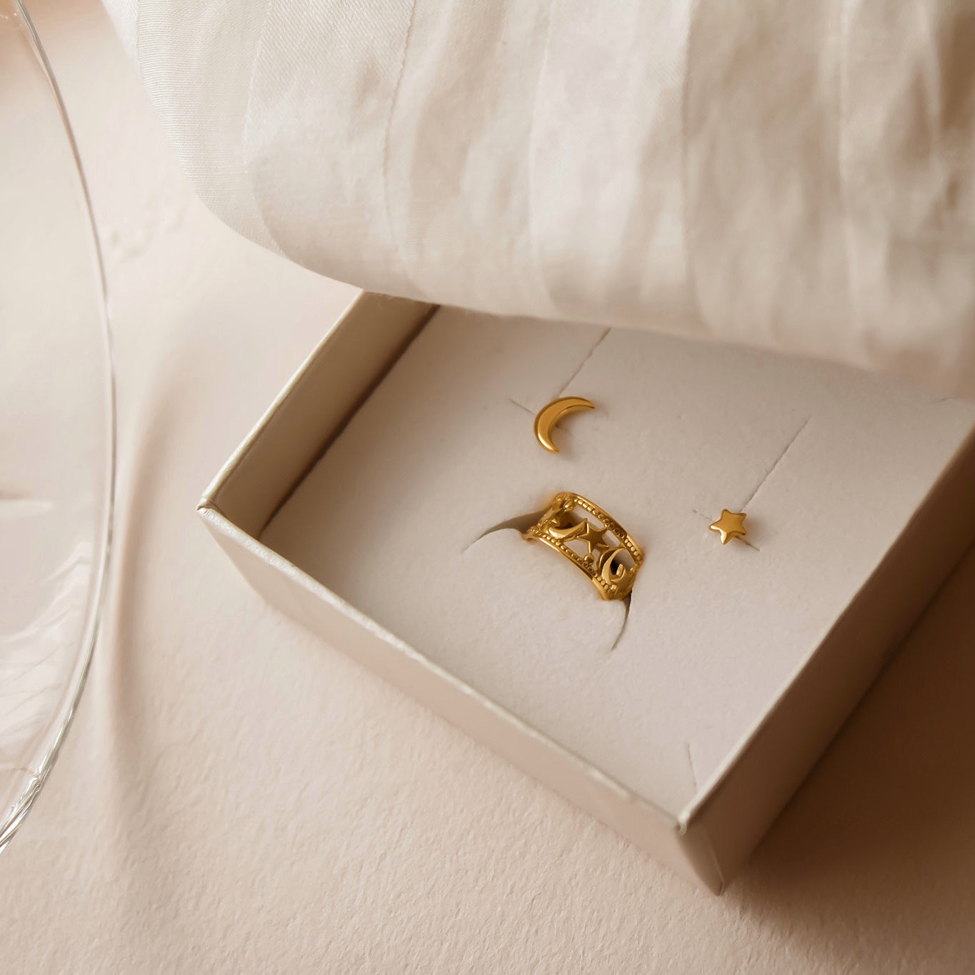 „Galaxy“ Ohrstecker & Earcuff Set