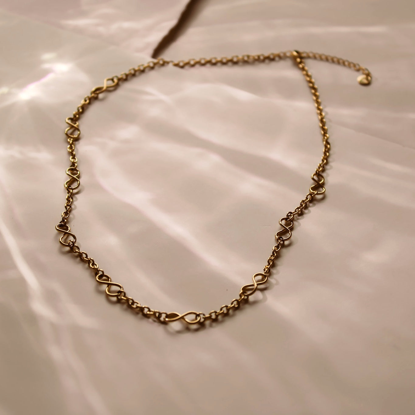 "Eternity" Edelstahl Halskette, wasserfest