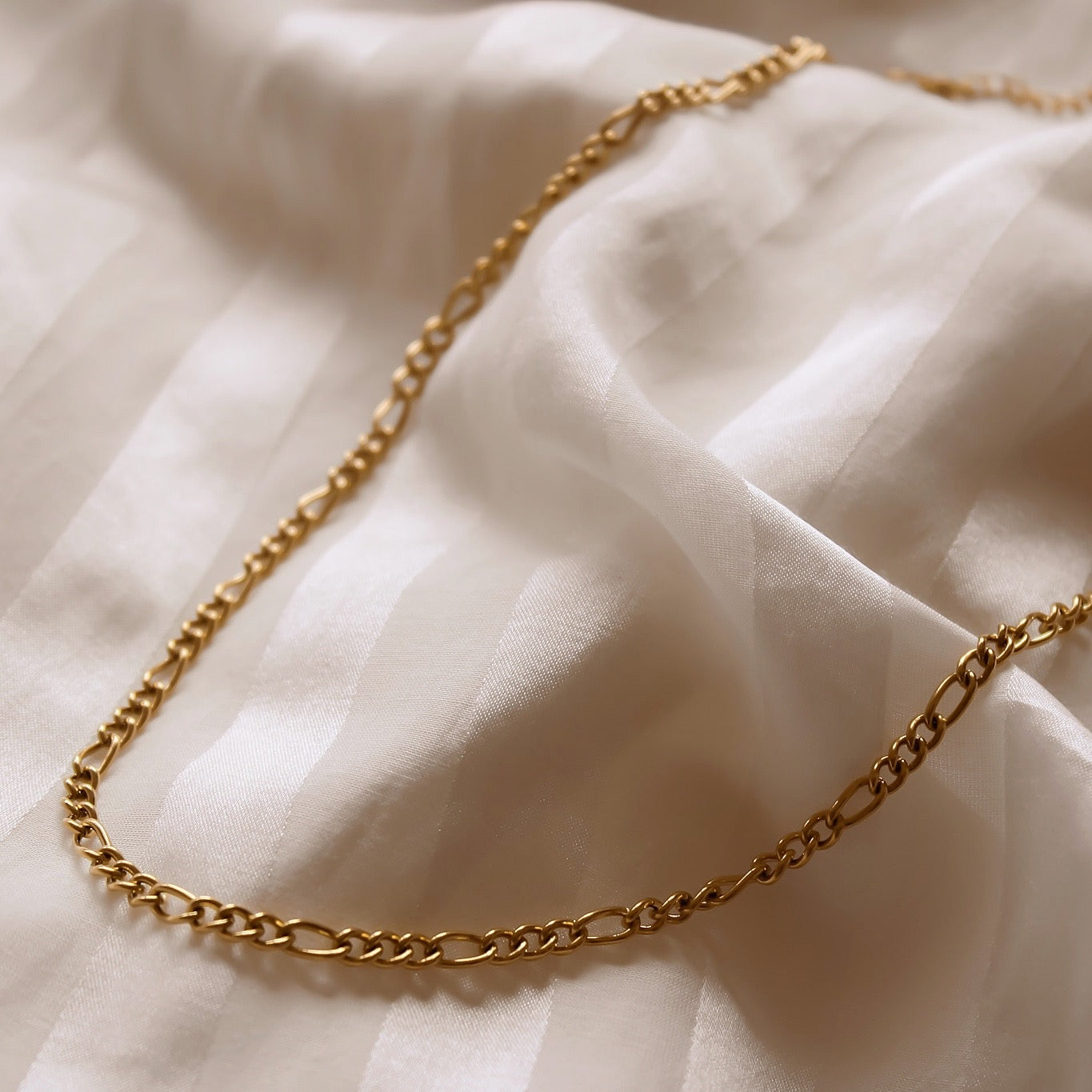 "Anja" Edelstahl Halskette, wasserfest