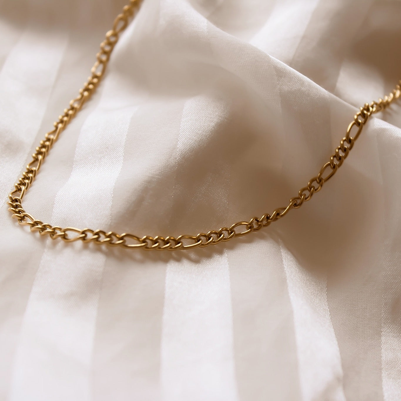 "Anja" Edelstahl Halskette, wasserfest