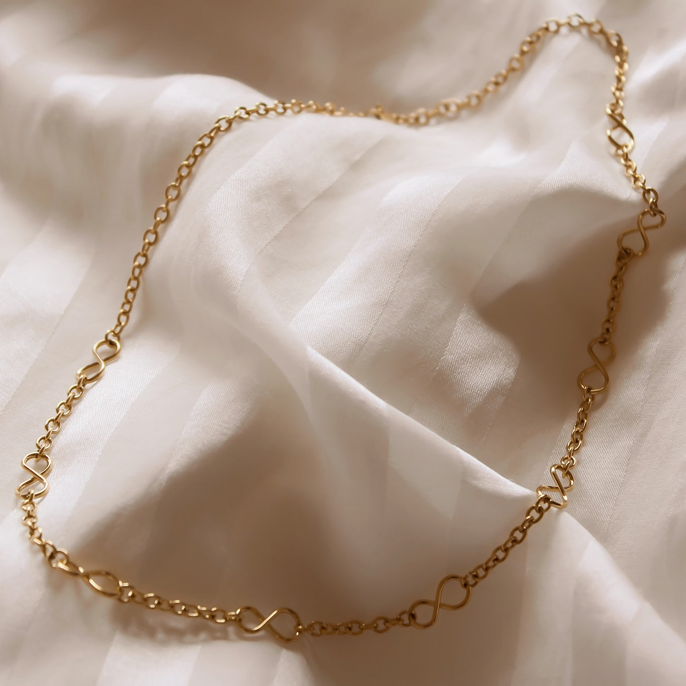 "Eternity" Edelstahl Halskette, wasserfest