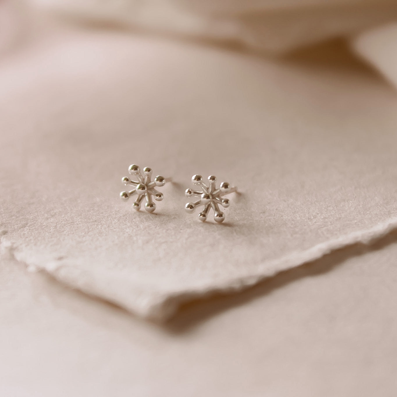 "Leona" hochwertige, florale Ohrstecker Silber