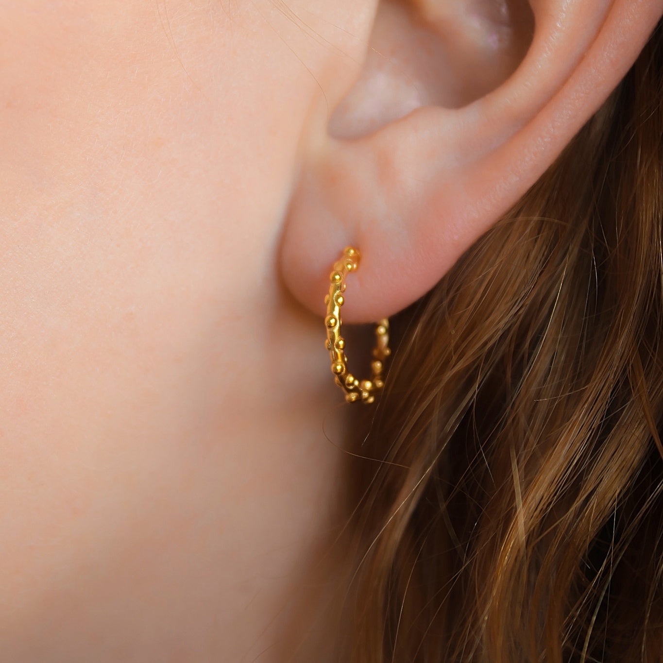 „Obelia" Kügelchen Creolen