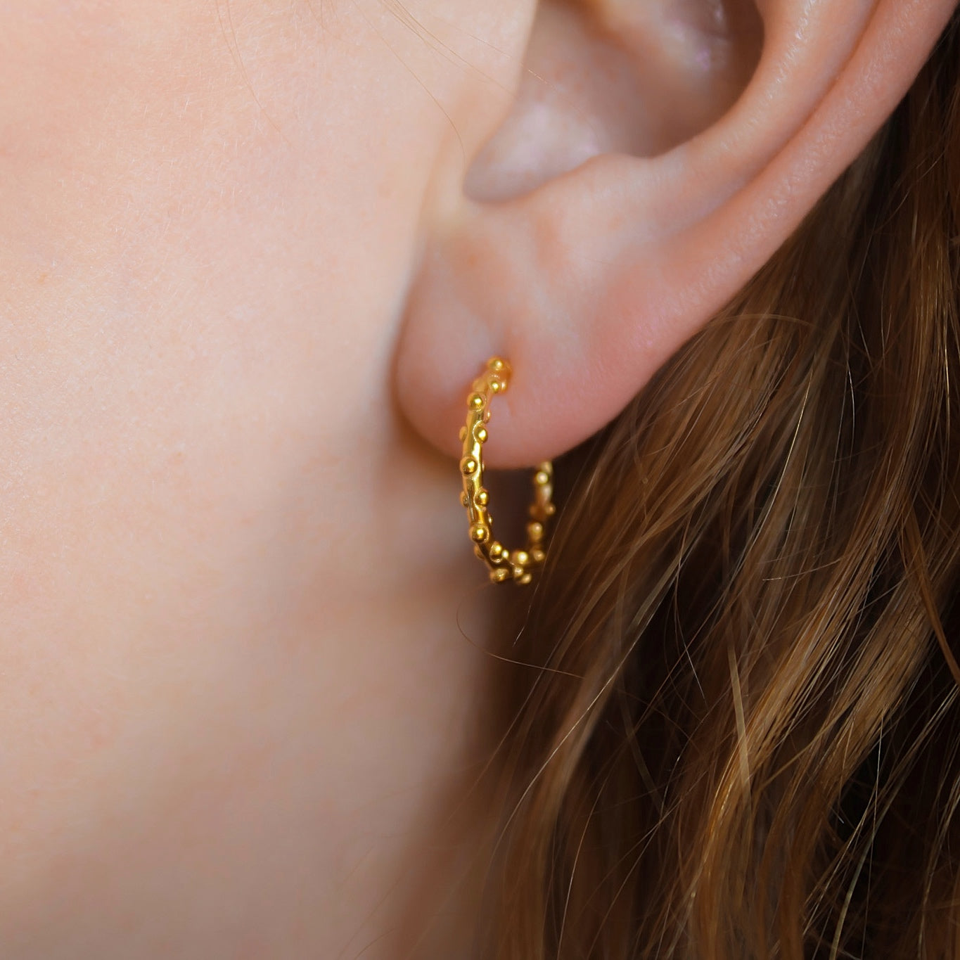 „Obelia" Kügelchen Creolen