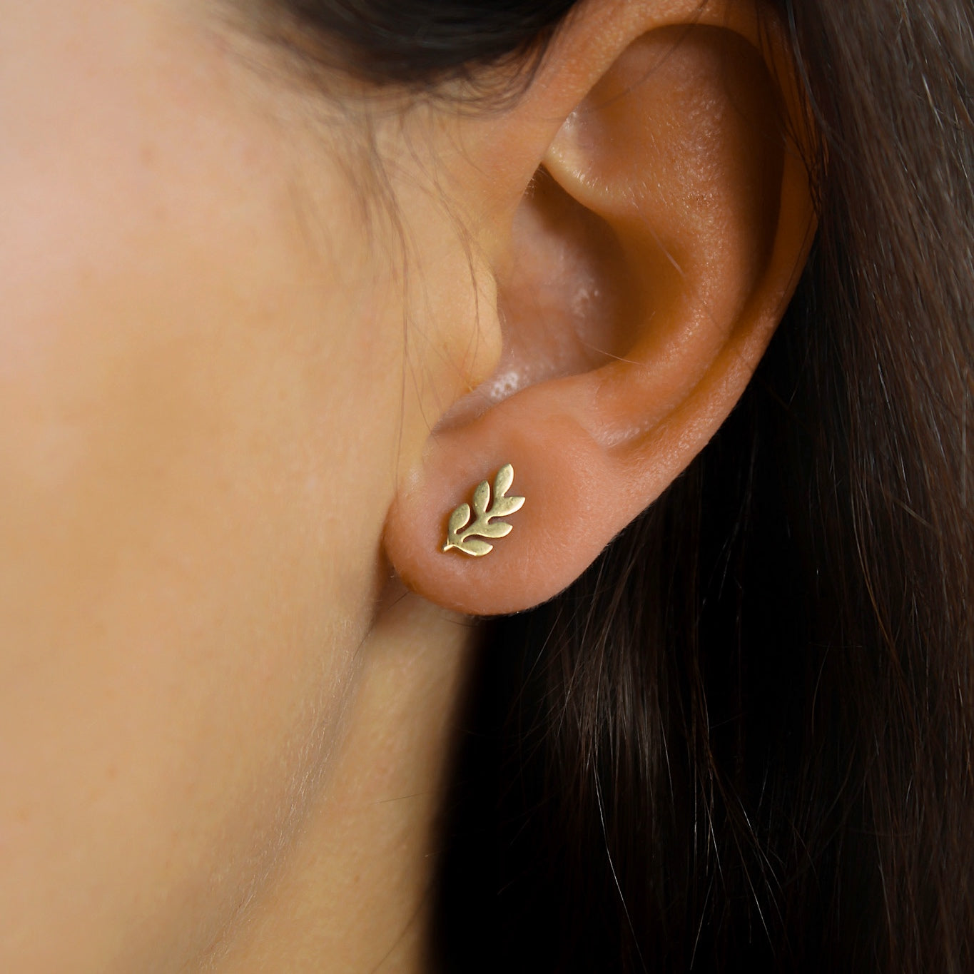 „Growth" Blättchen Ohrstecker