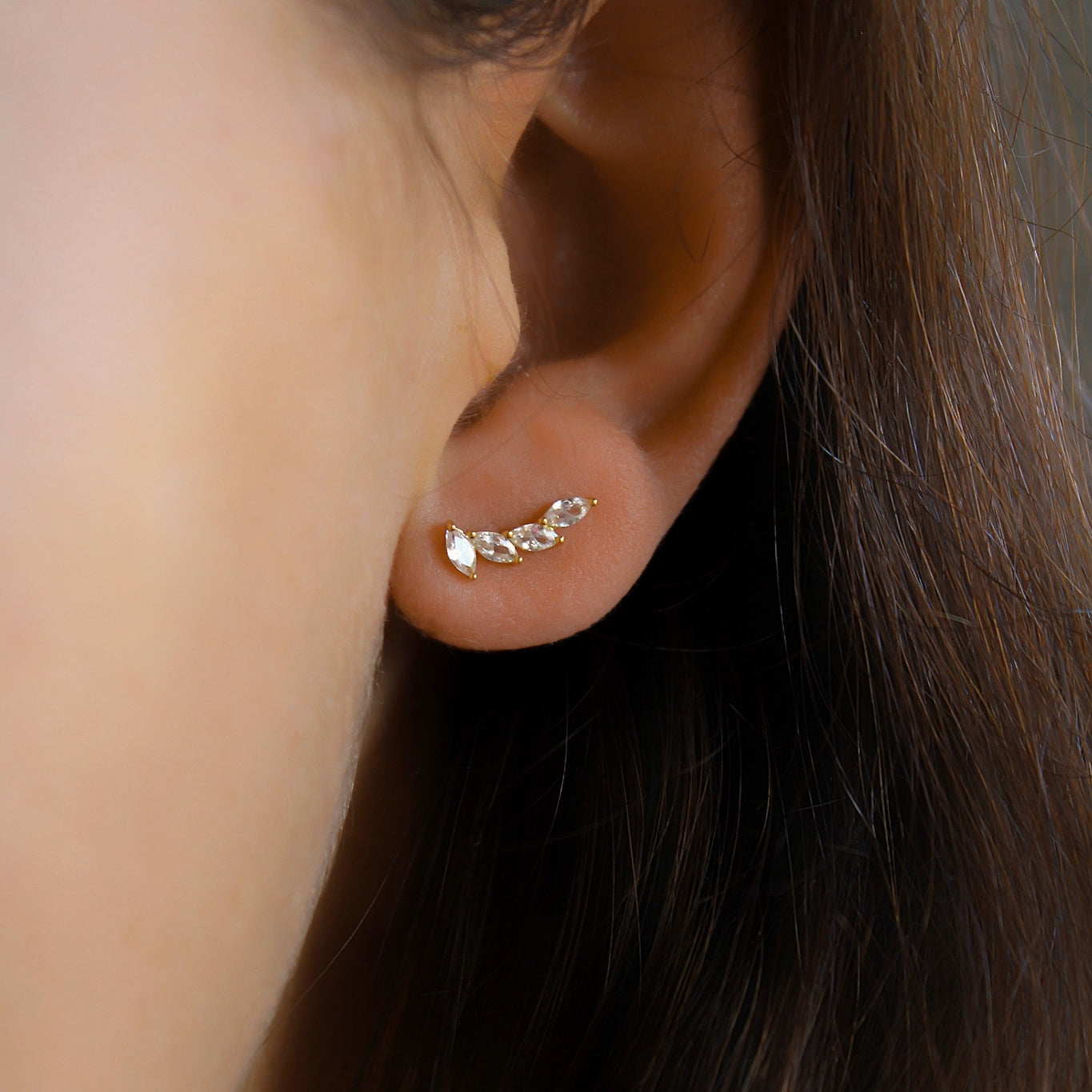 "Serenity" Zirkonia Mini Climber Ohrstecker