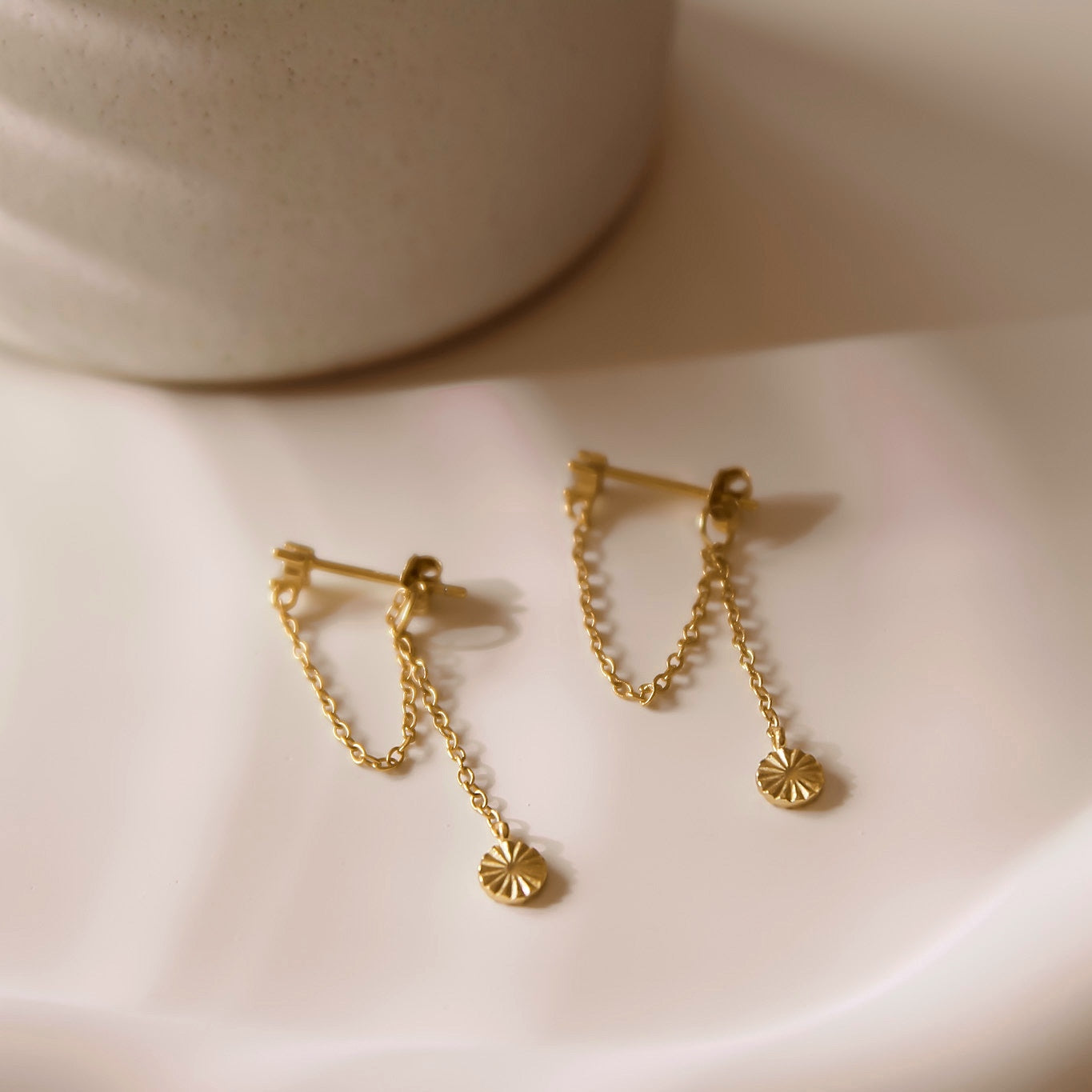 „Ikaria" Front Back Ohrringe mit Zirkonia