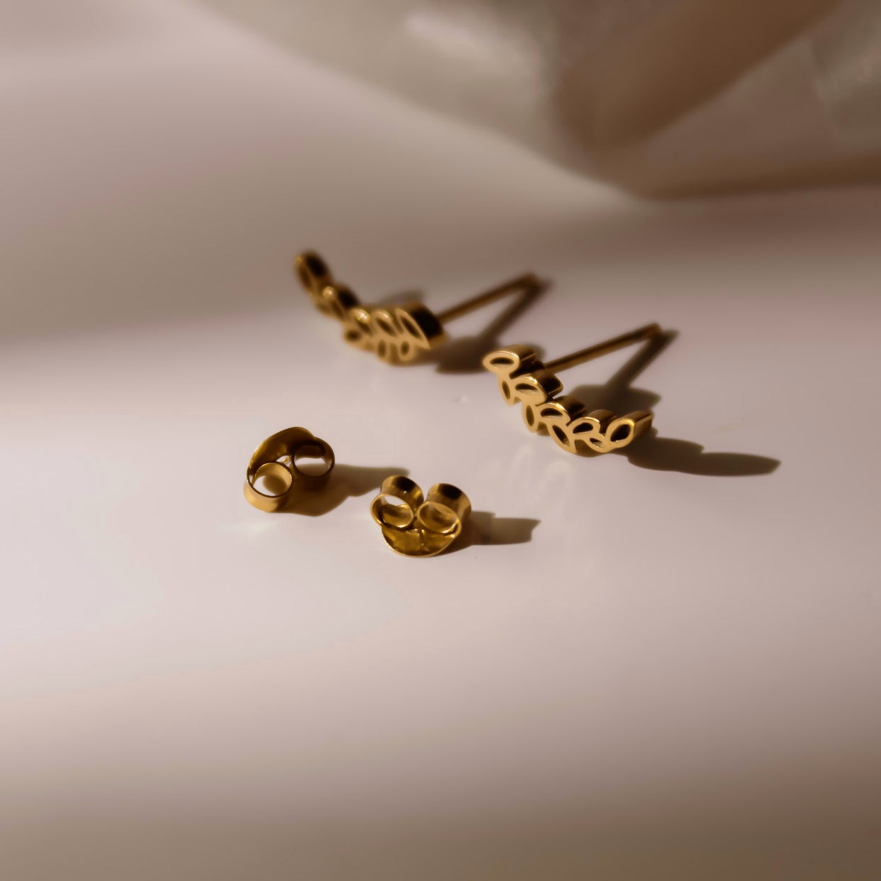 „Cassia" Zweig Edelstahl Ohrstecker