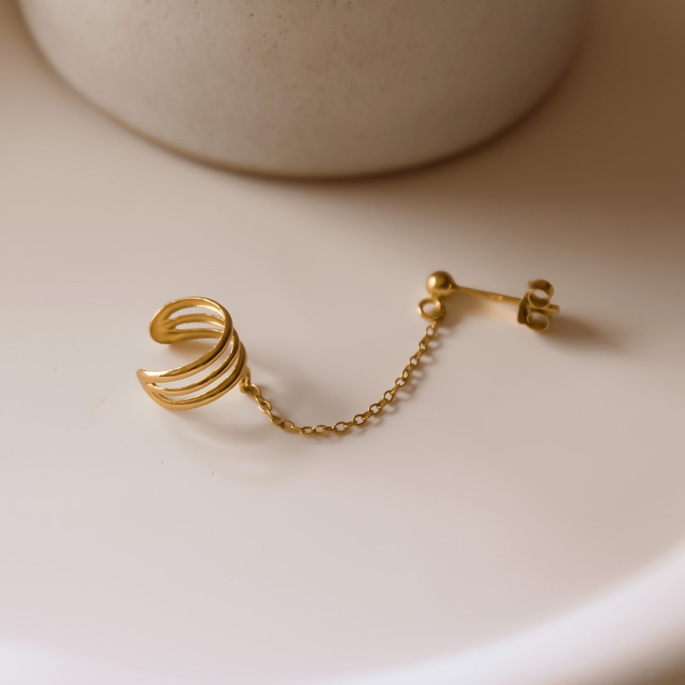 „Cathy" Earcuff Ohrstecker Kombi