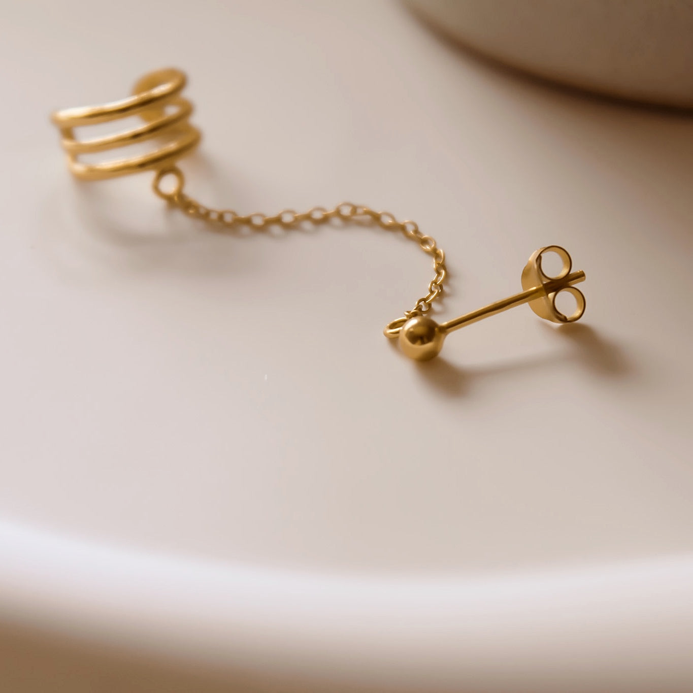 „Cathy" Earcuff Ohrstecker Kombi