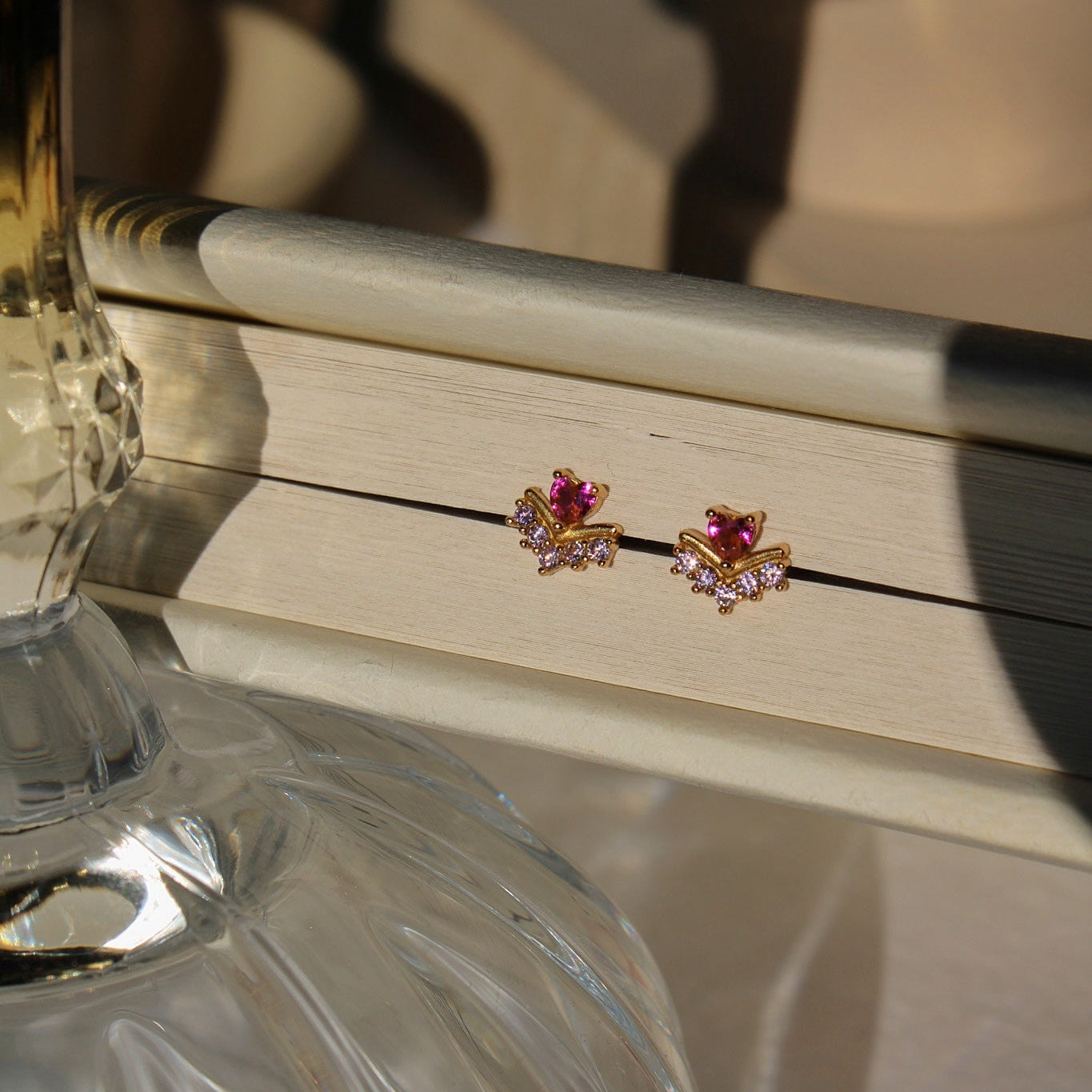 "Princess of Hearts" Zirkonia Ohrstecker