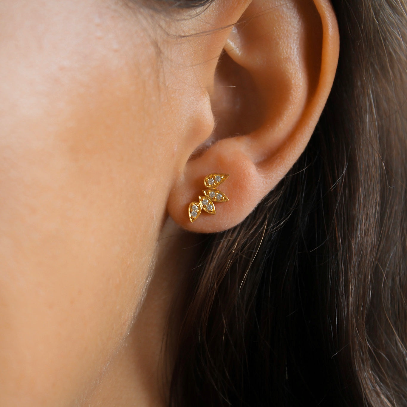 "Tassia" Zirkonia Blüten Ohrstecker