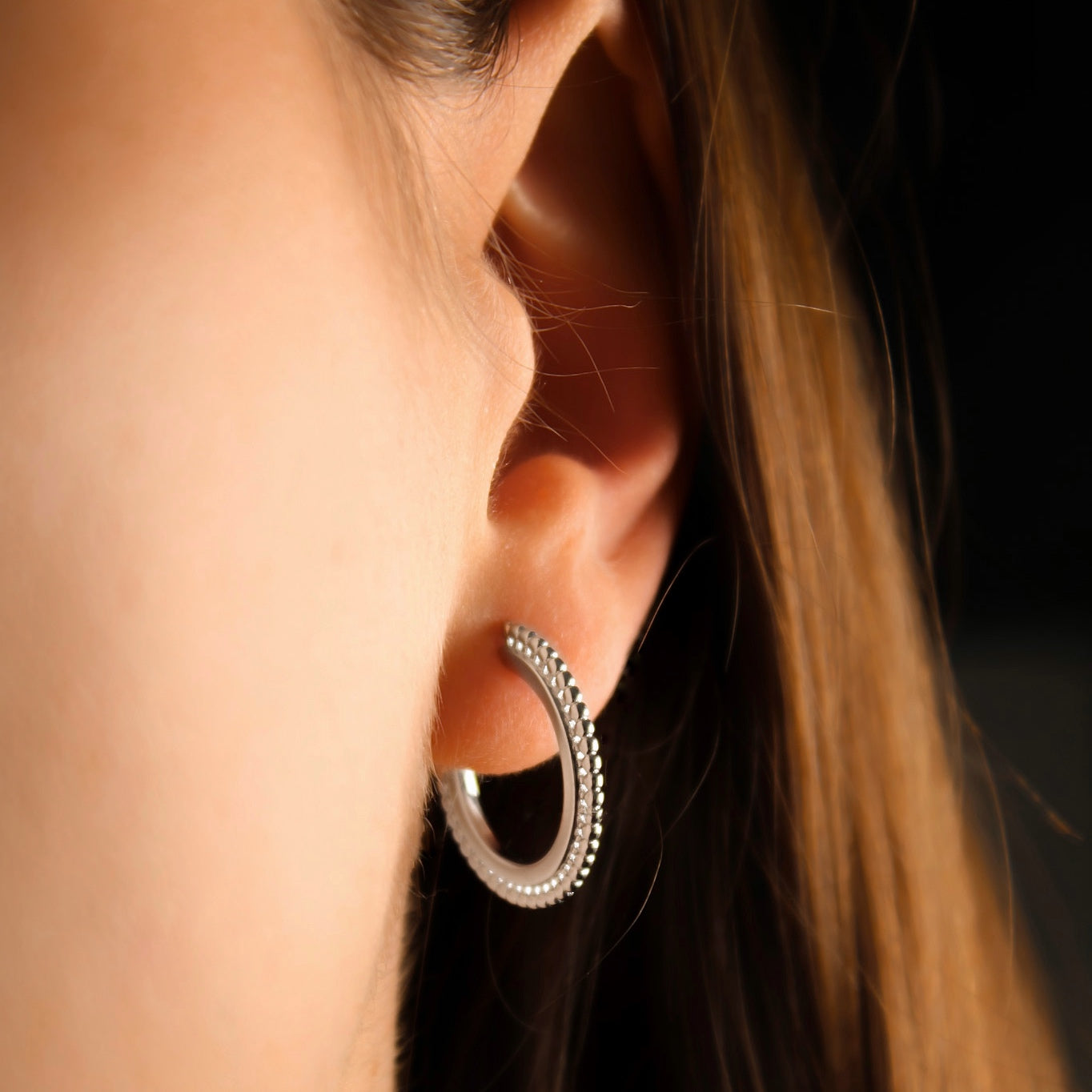 "JOO" Statement Creolen Silber