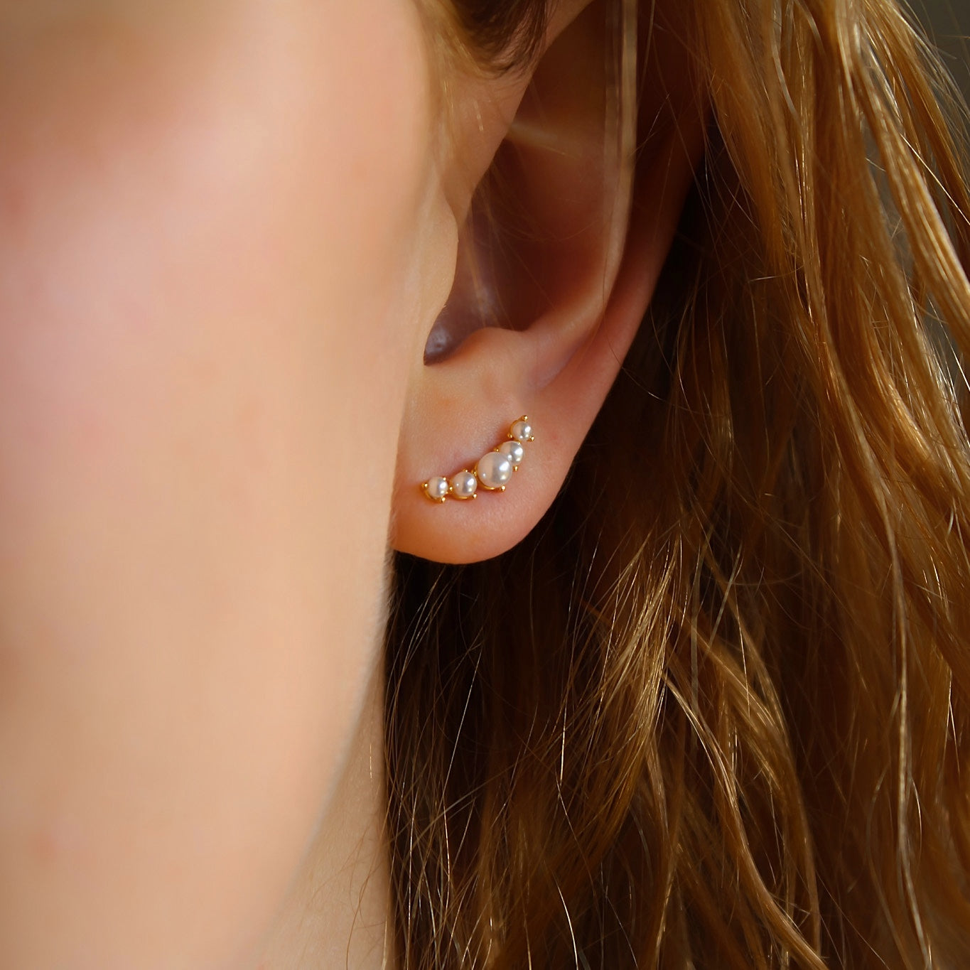 „Eleanor" Perlen Climber Ohrstecker