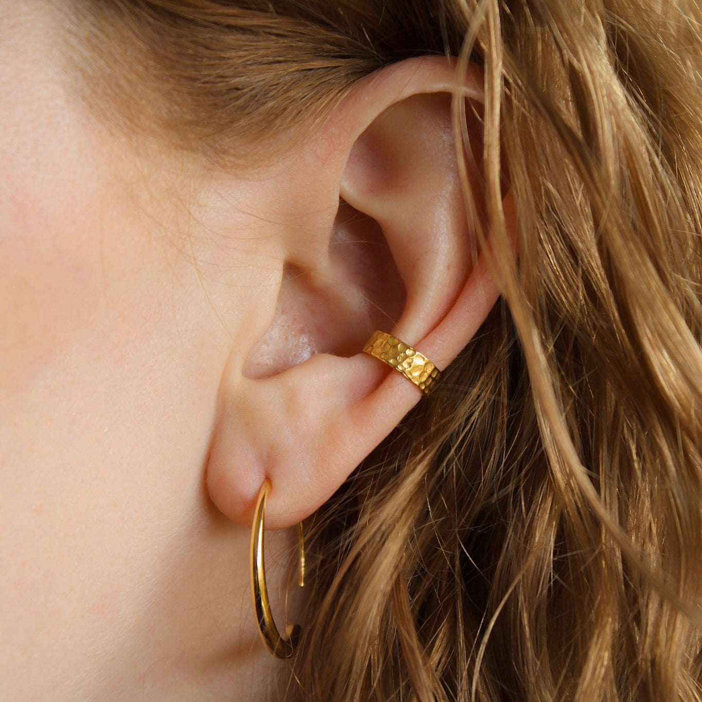 "Magalie" eleganter Earcuff Gold