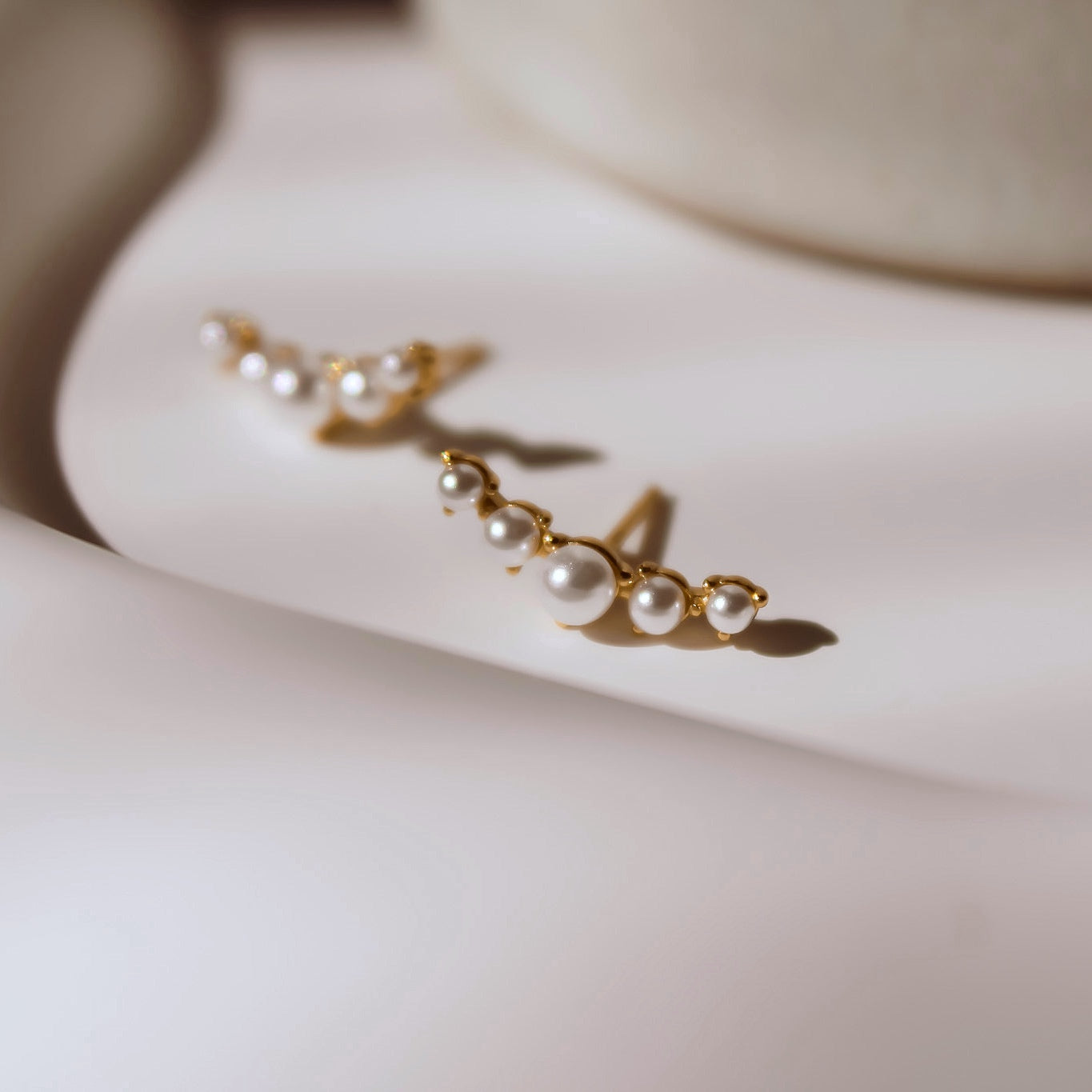 „Eleanor" Perlen Climber Ohrstecker