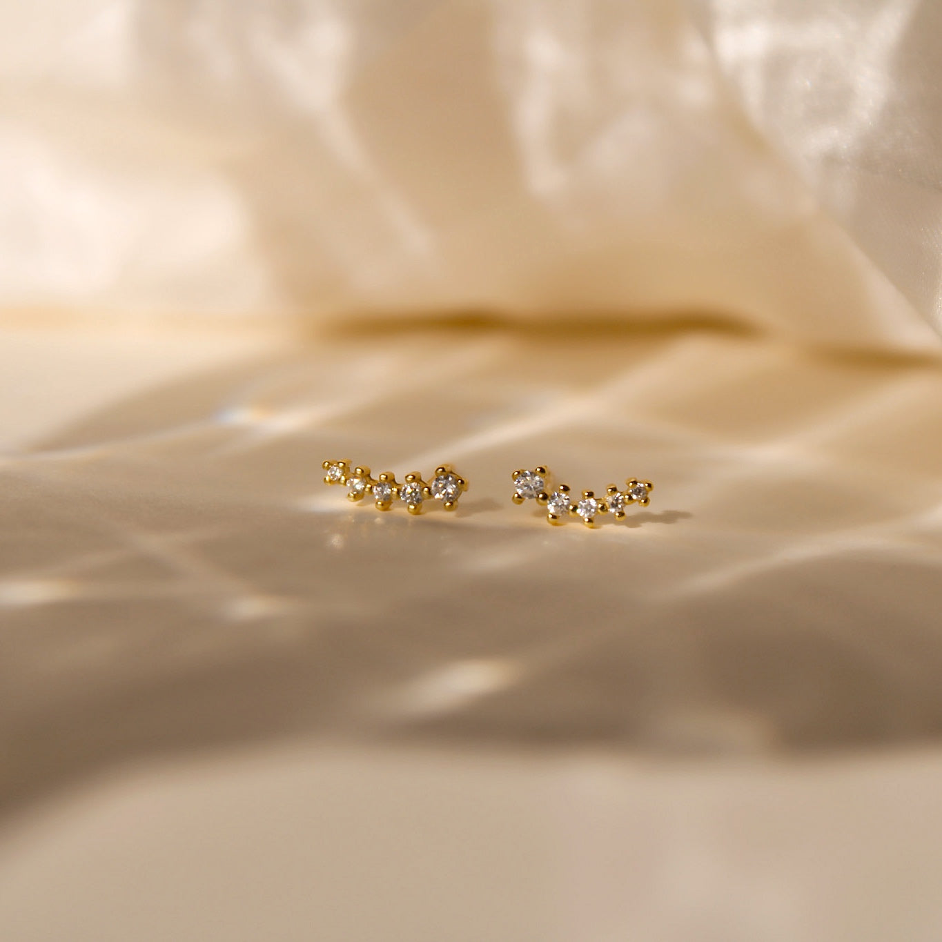 "FallingStar" Zirkonia Mini Climber Ohrstecker