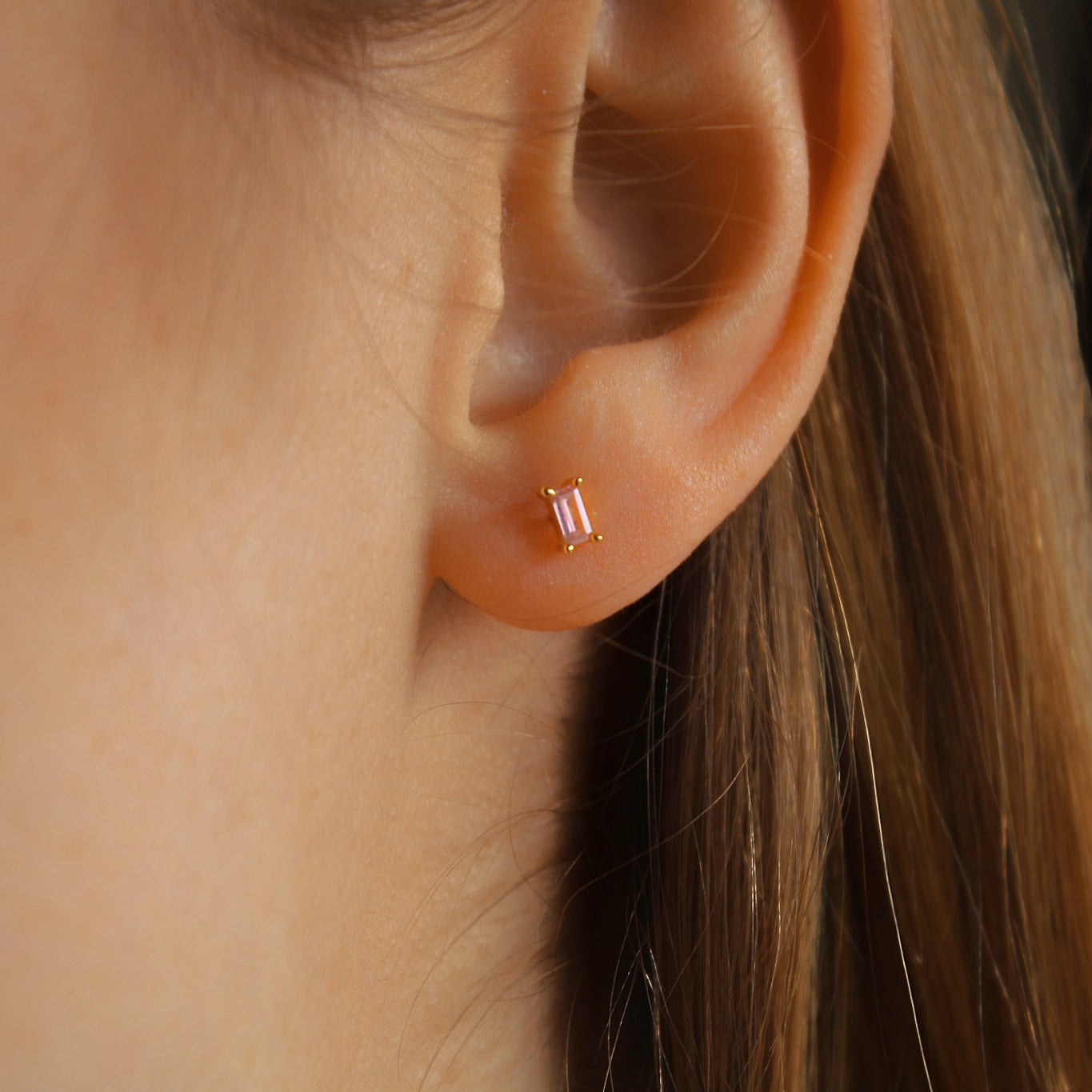 "Tiny Treasures" Baguette Ohrstecker