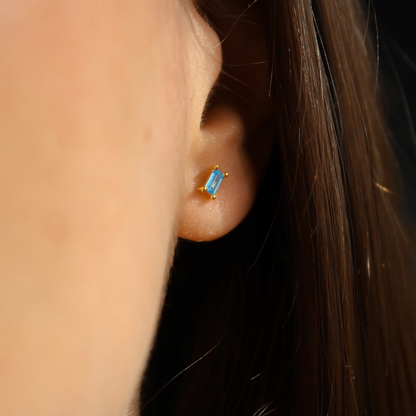 "Tiny Treasures" Baguette Ohrstecker