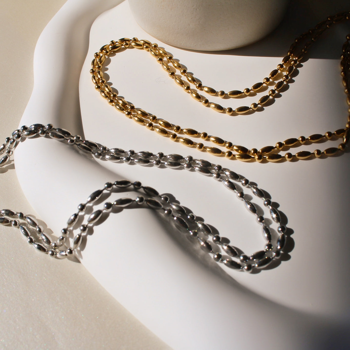 "Rifa“ Edelstahl Halskette, wasserfest