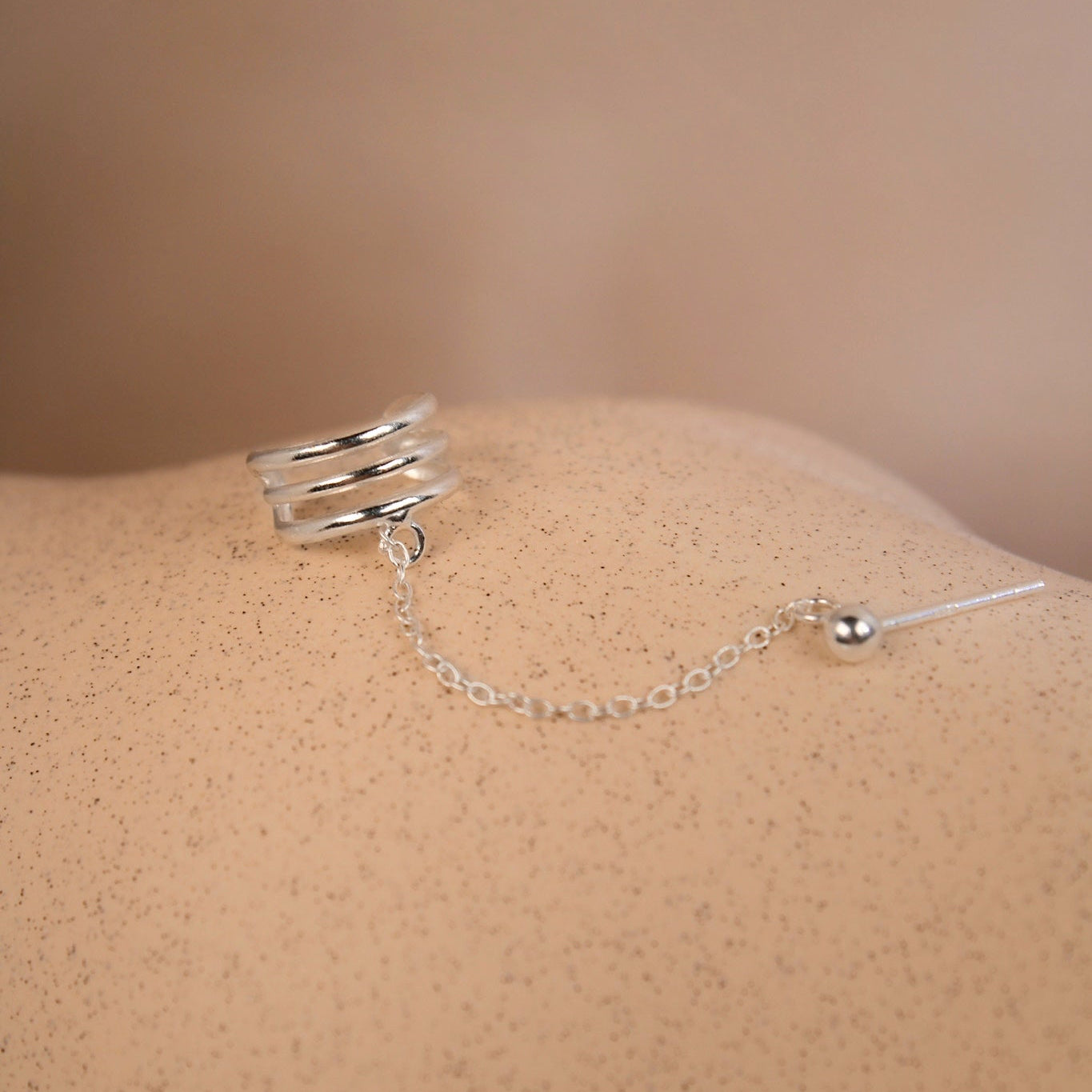 „Cathy" Earcuff Ohrstecker Kombi