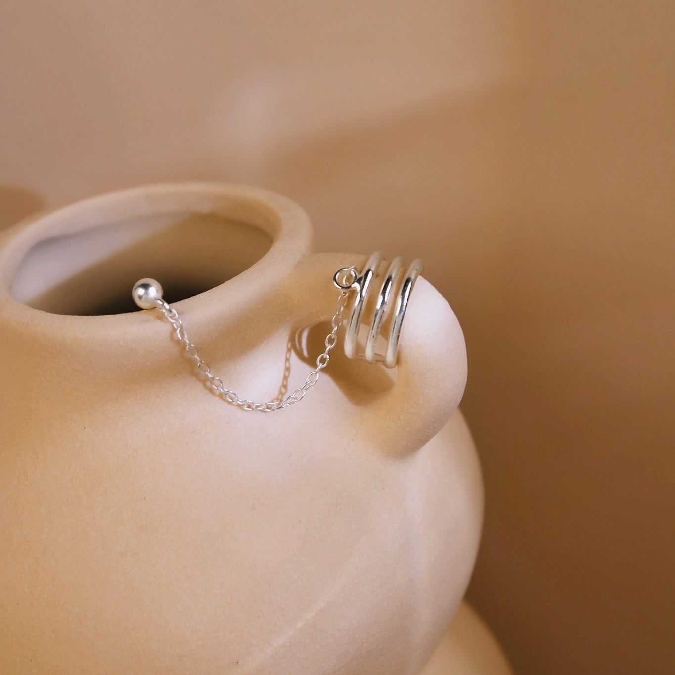 „Cathy" Earcuff Ohrstecker Kombi