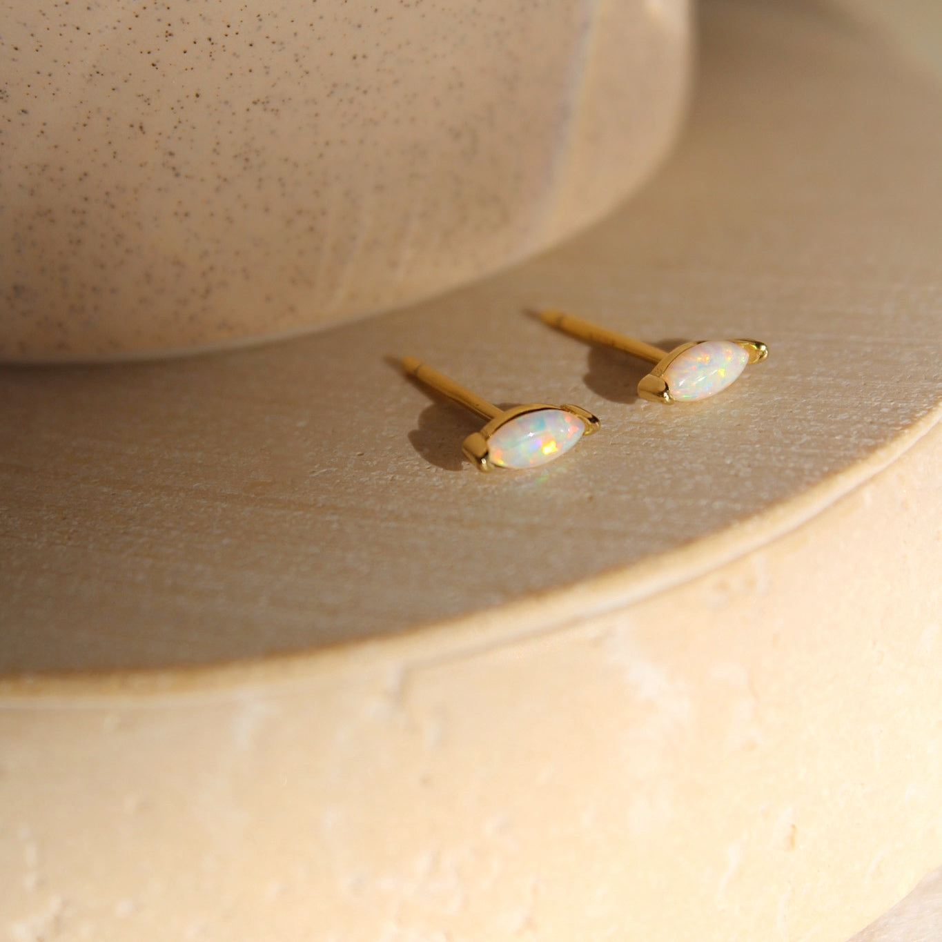 "Oana" Marquise Opal Ohrstecker