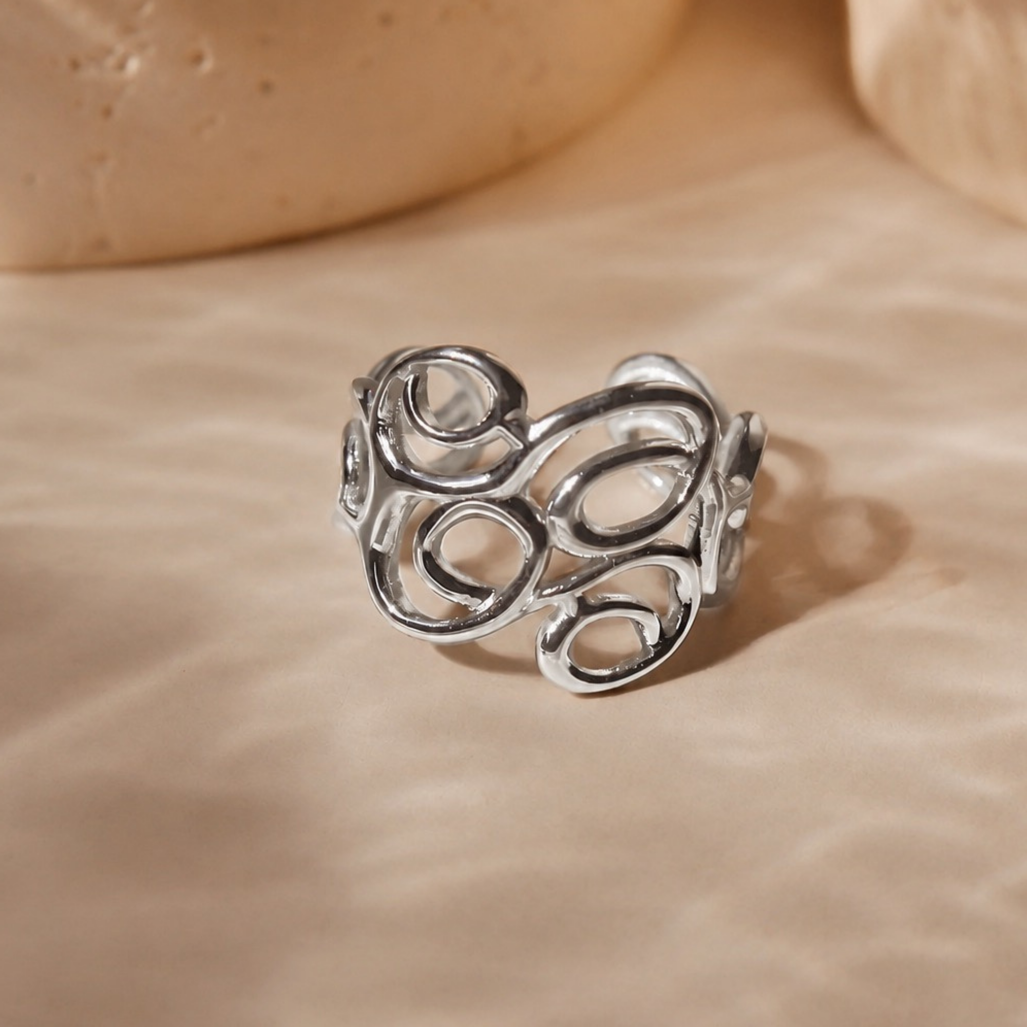 Marea Ring – Verstellbarer Statement Ring
