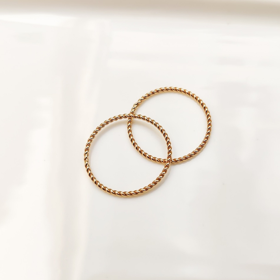 "MinimalTwist" Goldfilled Ring wasserfest