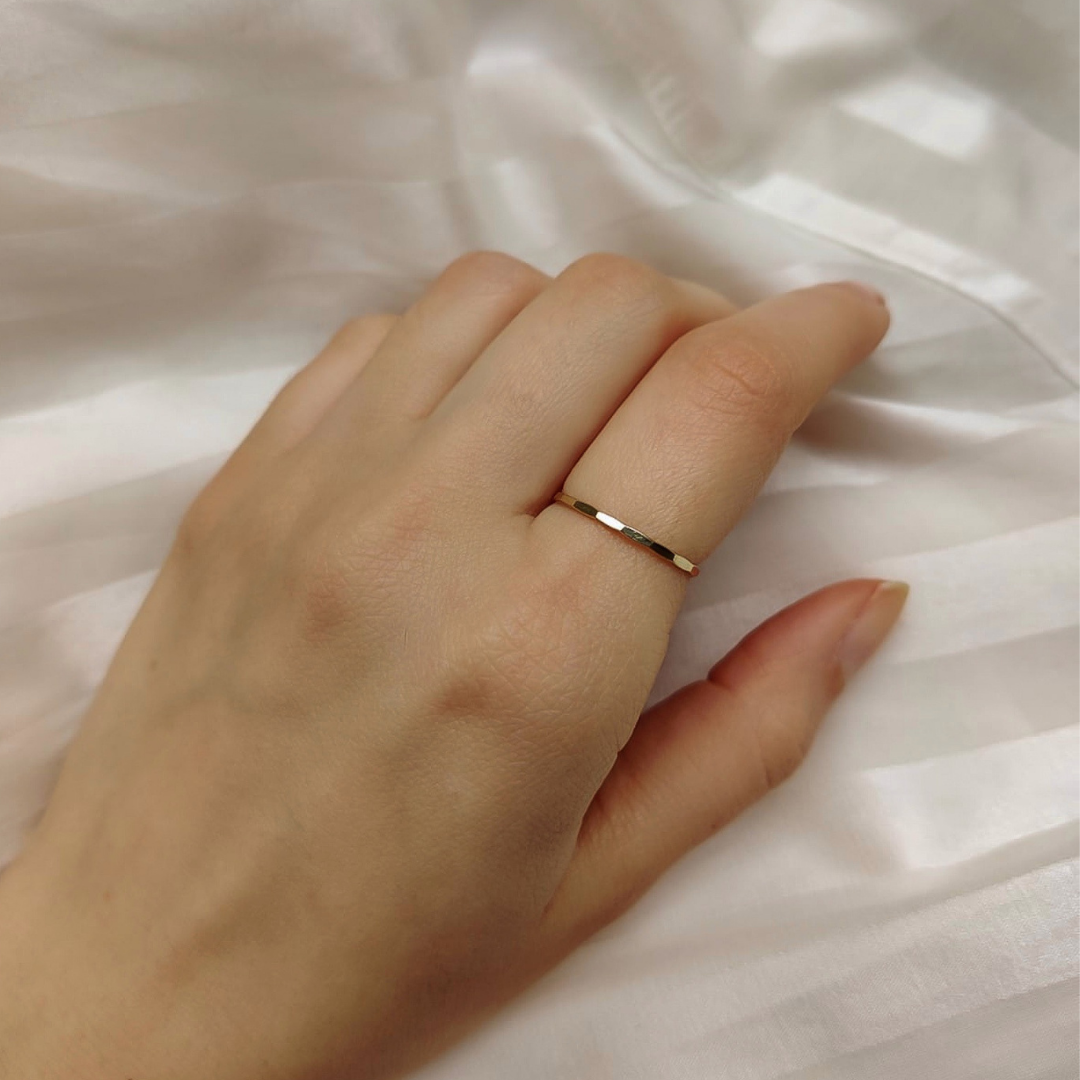 "Facets" wasserfester Goldfilled Ring