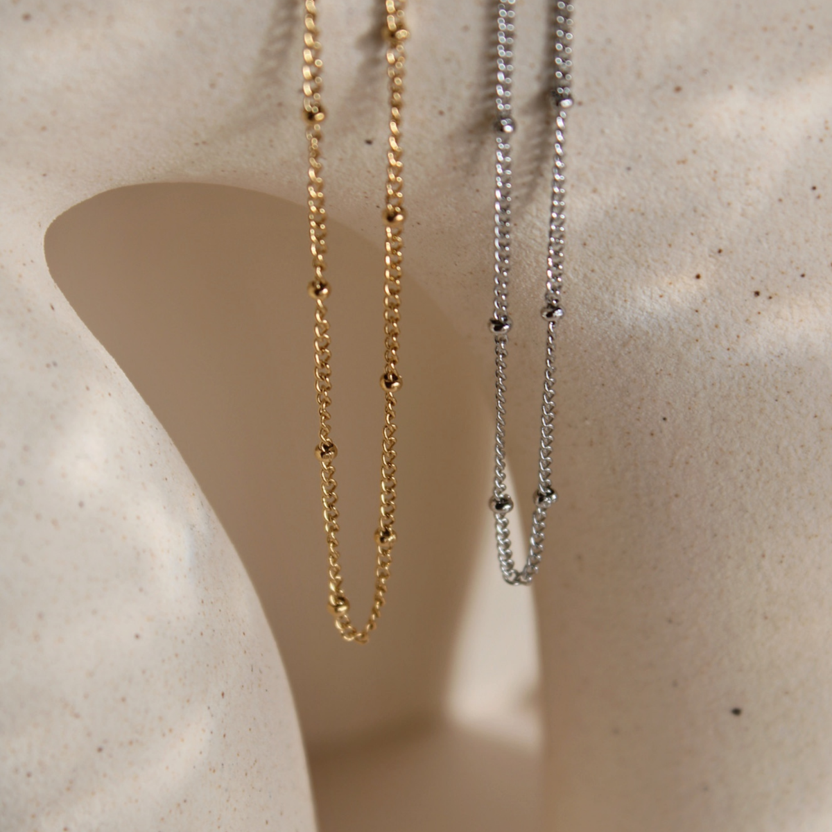 Rainline – Kugelkette aus Edelstahl in Gold & Silber