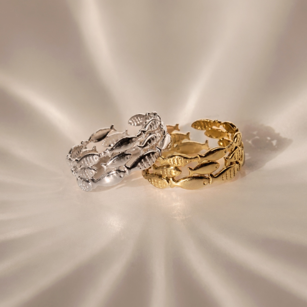 Sorelle - Statement Ring mit Fischmotiv