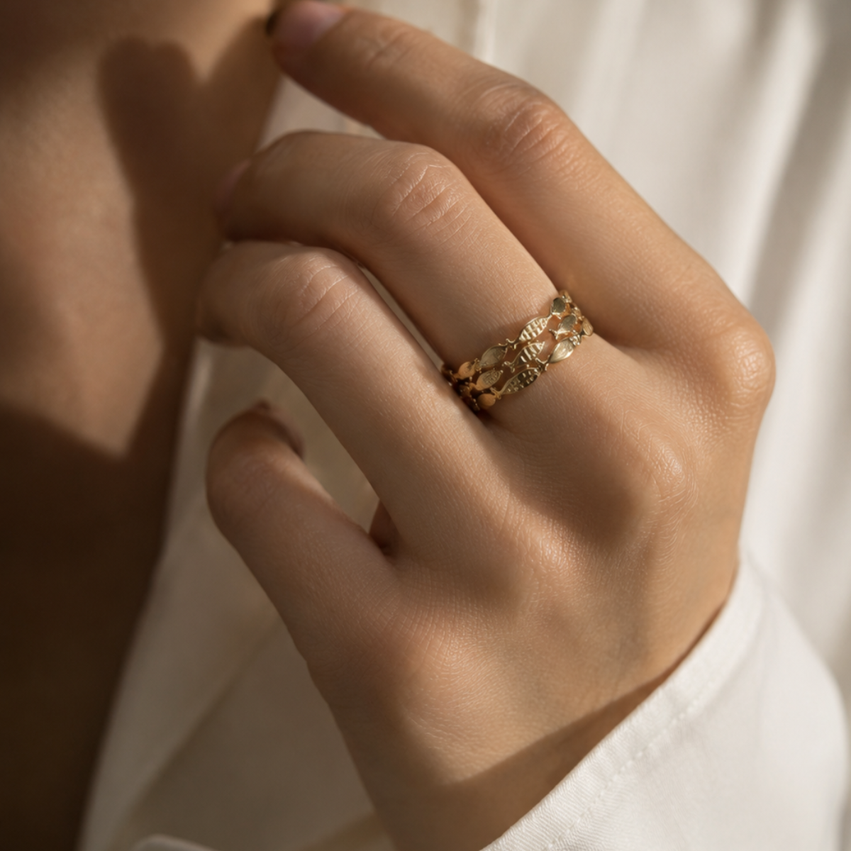 Sorelle - Statement Ring mit Fischmotiv