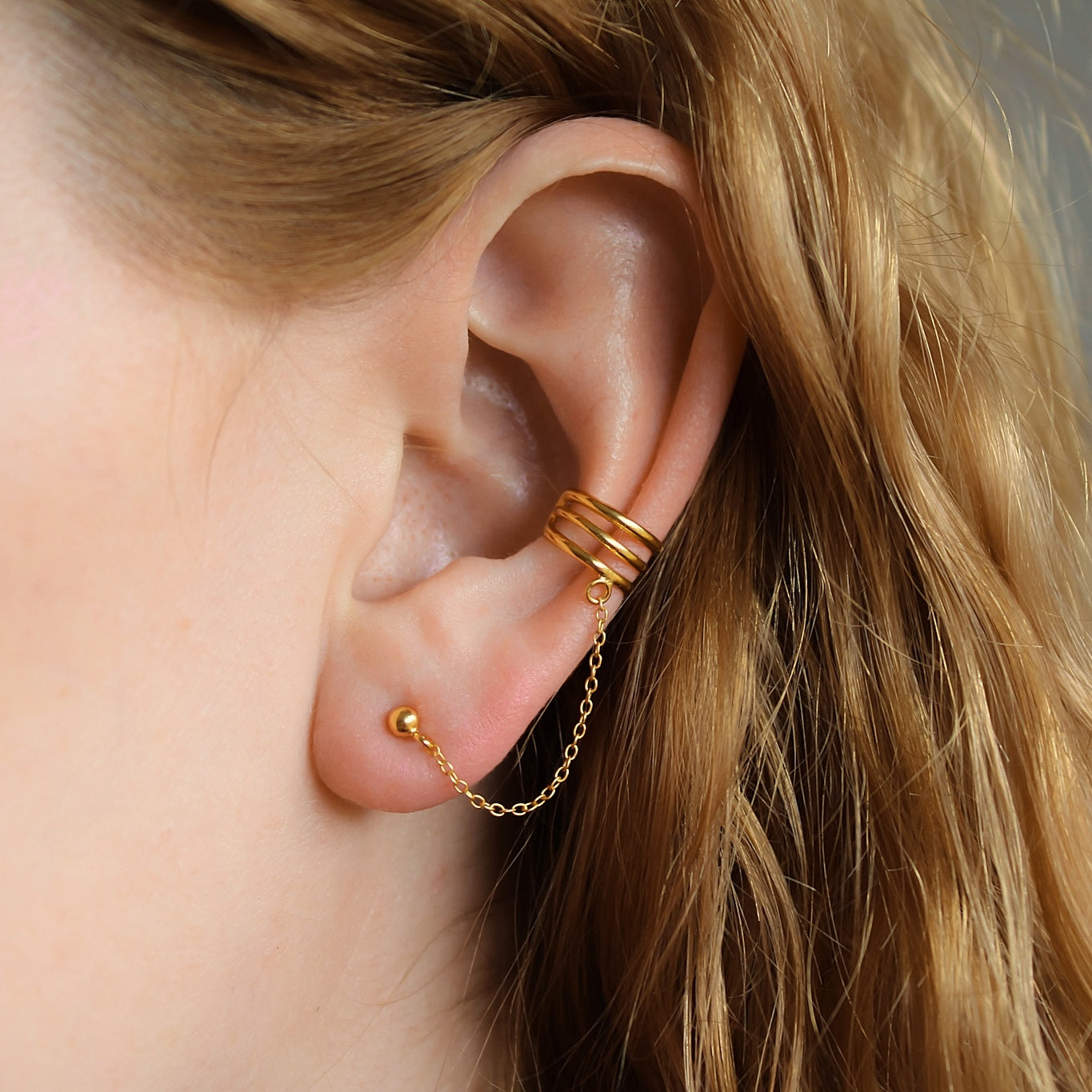 IDASBLUE „Cathy" Earcuff Ohrstecker Kombi