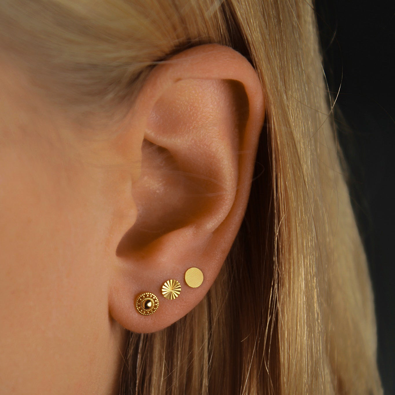 "Minimalist Dreams" Pünktchen Ohrstecker Set