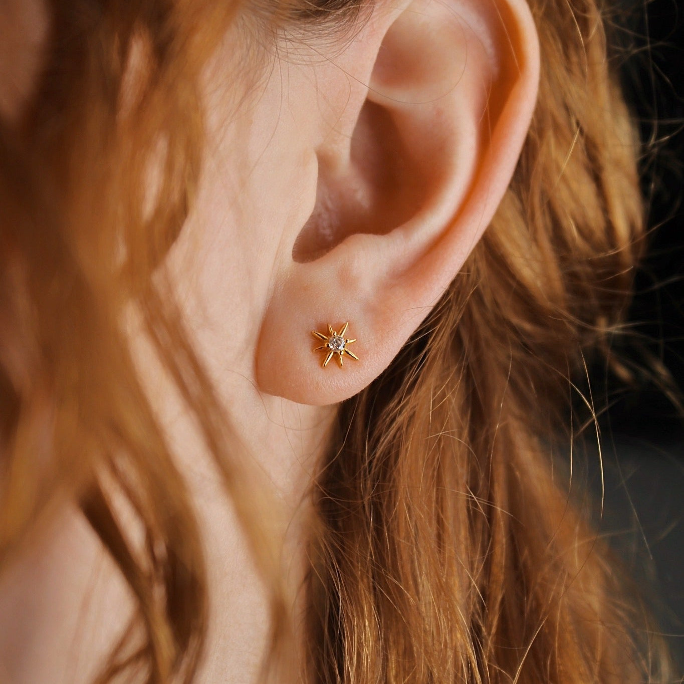 Nova Dream Ohrringe – Stern Ohrstecker Gold & Silber mit Zirkonia