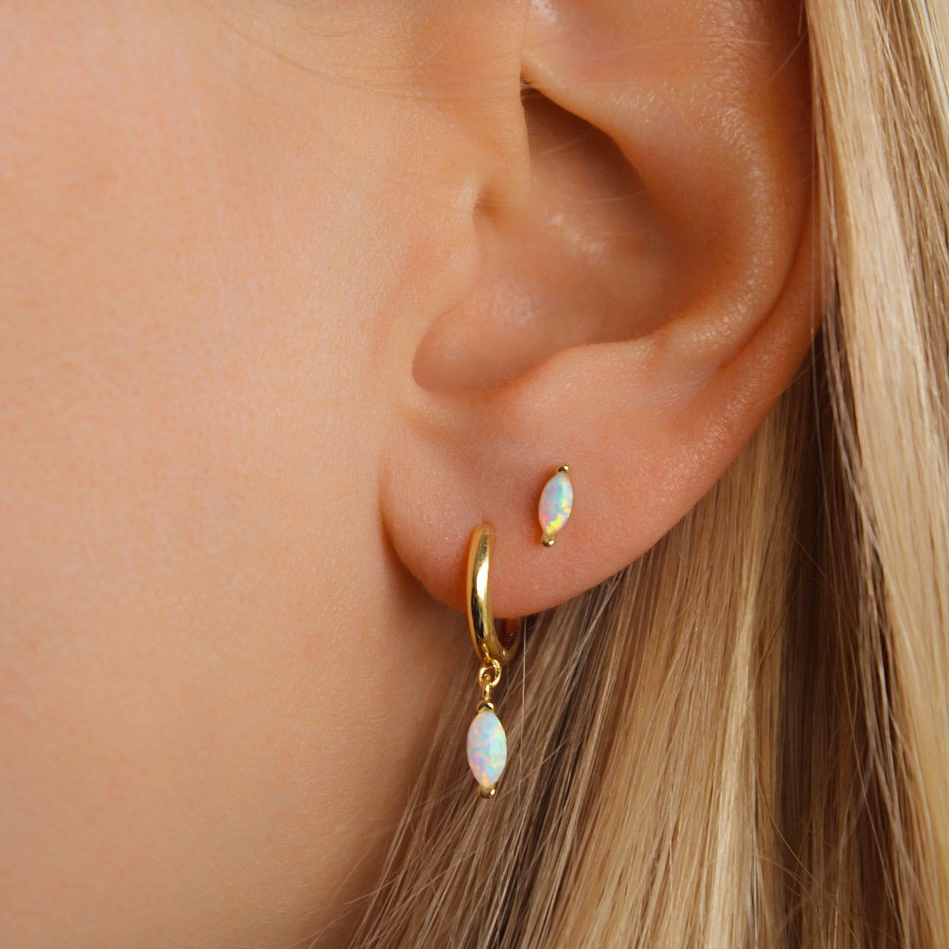 "Oana" Marquise Opal Ohrringe