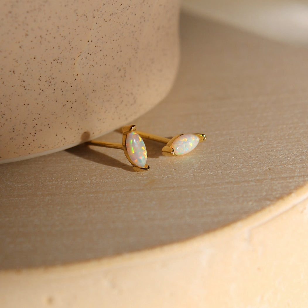 "Oana" Marquise Opal Ohrstecker