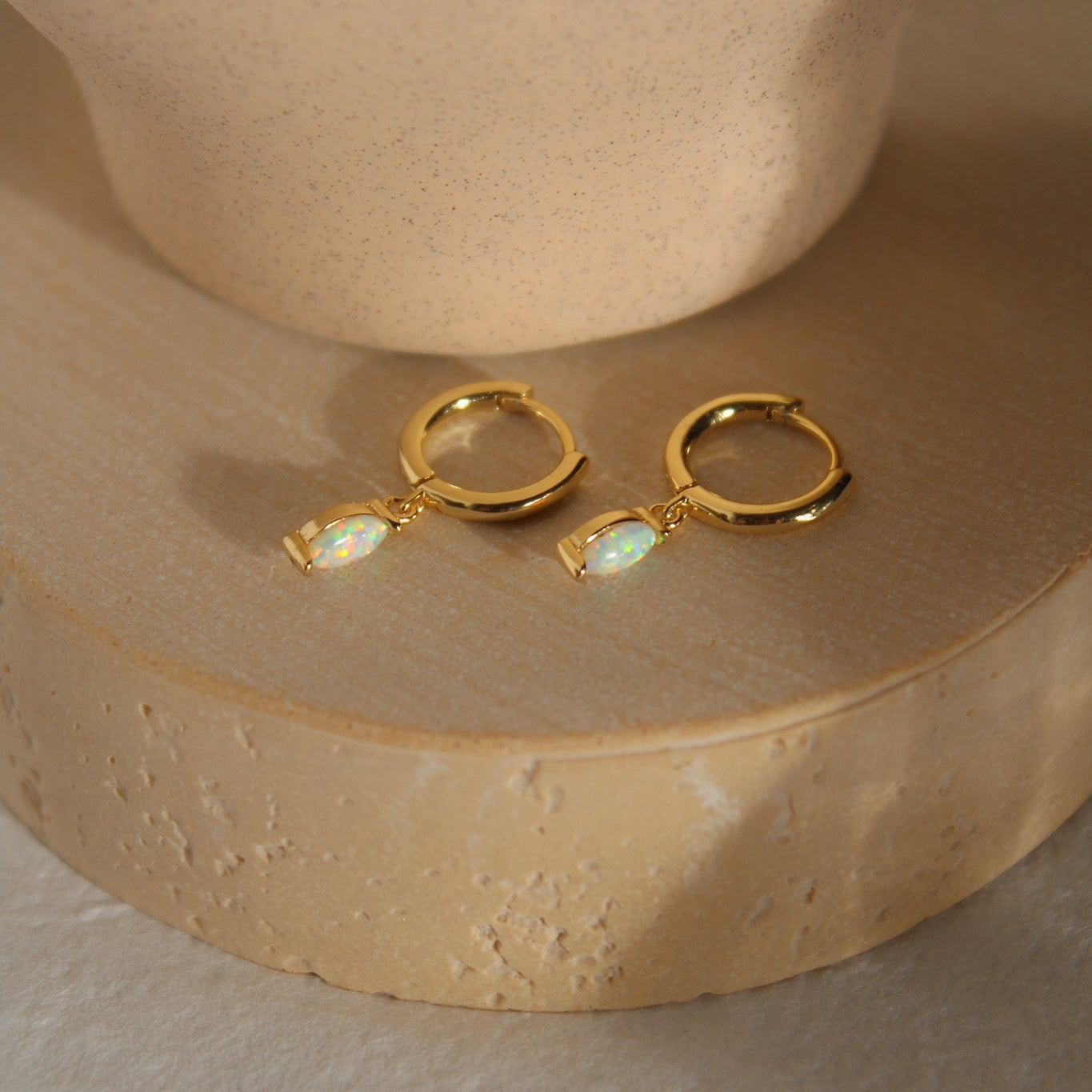 "Oana" Marquise Opal Ohrringe